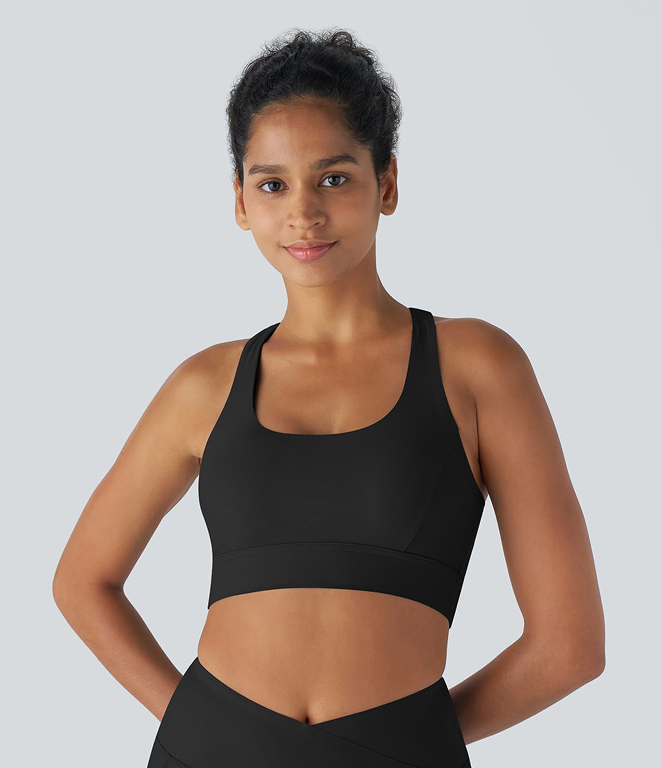 De La Terre À L'Eau Top de Bikini Yoga Dos Nu avec Croisement