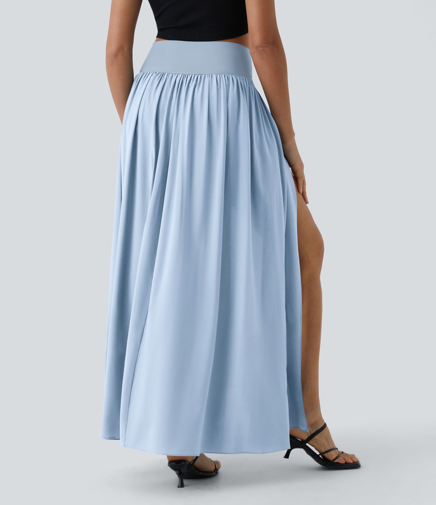 Breezeful™ High Waisted Split 2-in-1 Flowy Quick Dry Maxi Casual Skirt