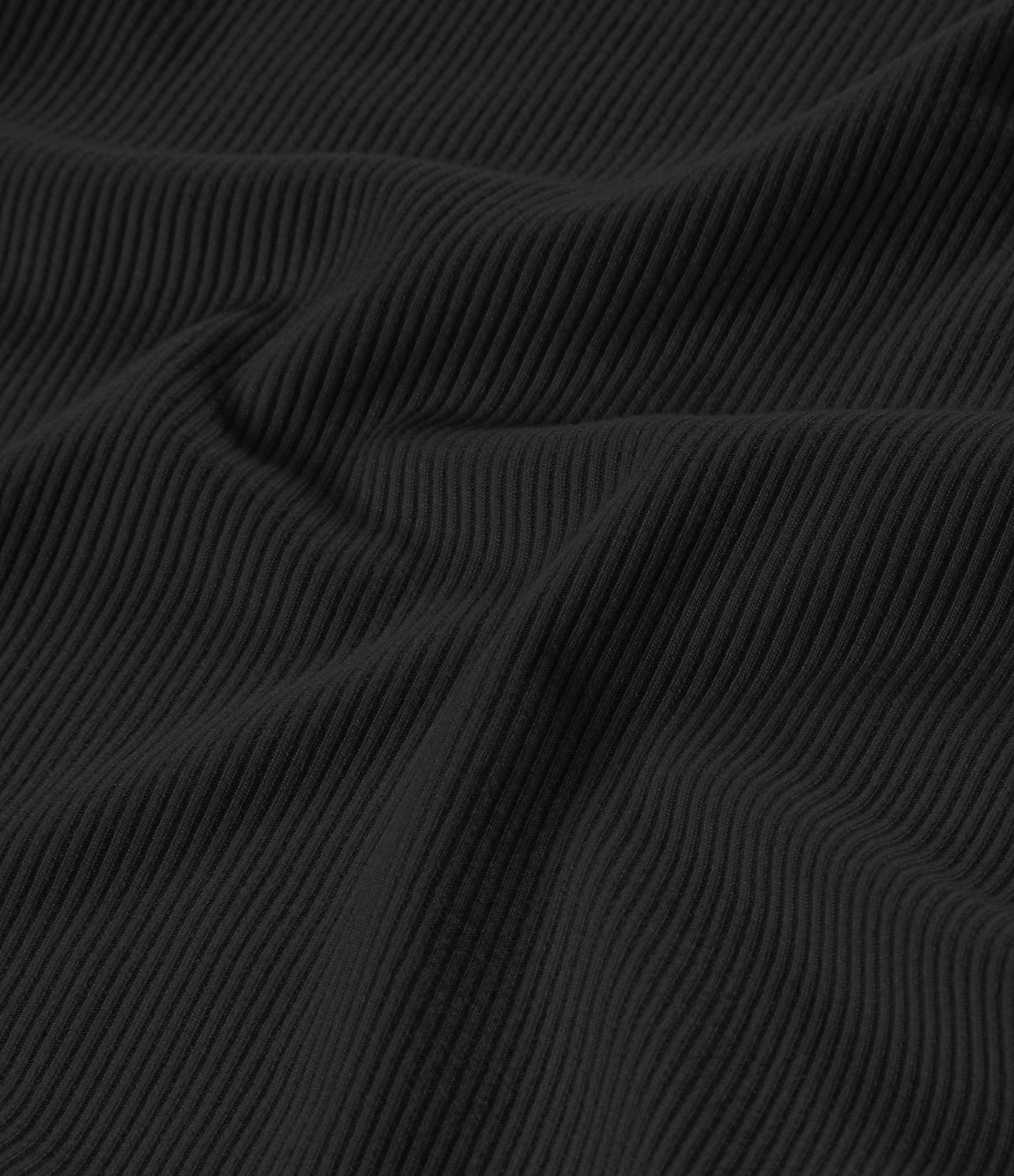 Ribbed Knit High Collar Long Sleeve Casual Top