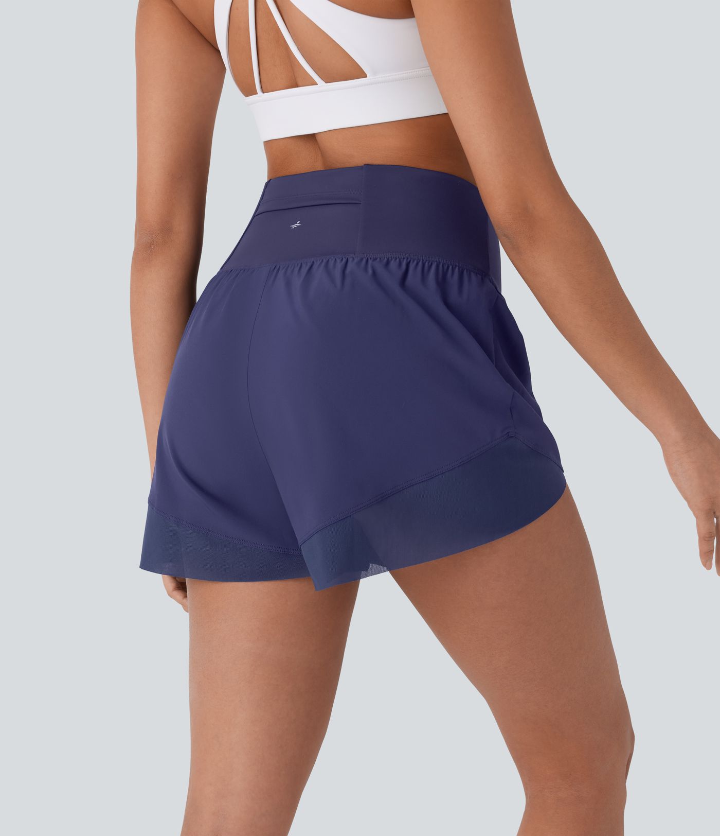 Breezeful™ Høyt Liv Lomme Krysset Kant Hurtigtørkende Yoga-Shorts