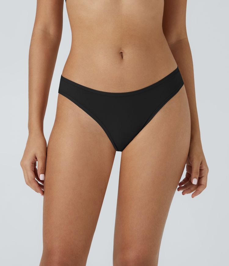 High stretch skin-friendly low-waist solid color homeware slim pants