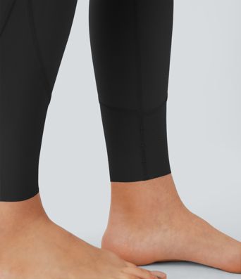 SoftlyZero™ Super High Waisted Back Crossover Pocket 7/8 Yoga Maternity Leggings-UPF50+