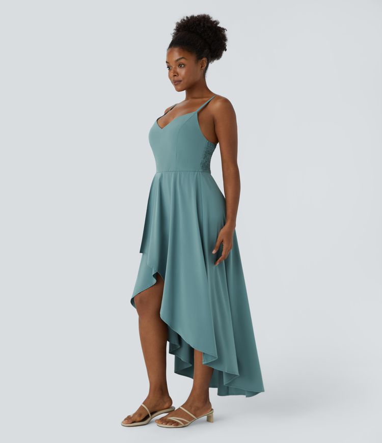 トップス crinkle crinkle crinkle sheer 3DA boler Women's Breezeful™ Shirred High Low Flowy Quick Dry Maxi