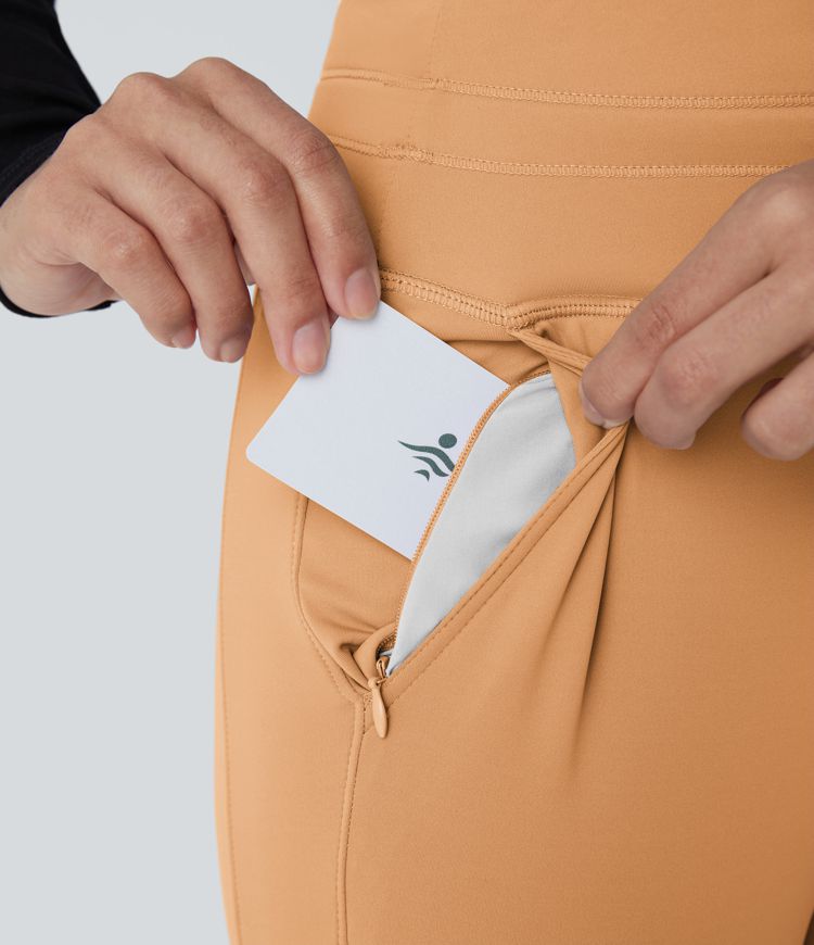 Softlyzero™ Plush High-Waist Drawstring Side Pocket Solid Full-Length Joggers