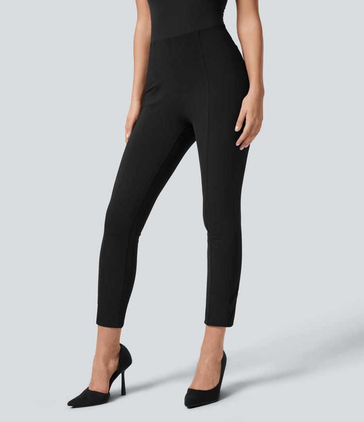 Softlyzero™ Eco High Waisted Tummy Control Adjustable Hem Work 7/8 Pants