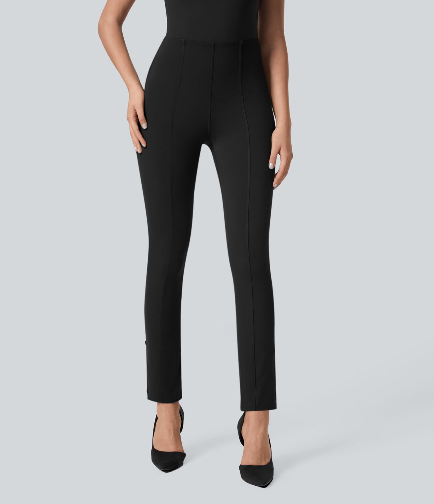 Halara Flex™ High Waisted Tummy Control Adjustable Hem Work 7/8 Pants