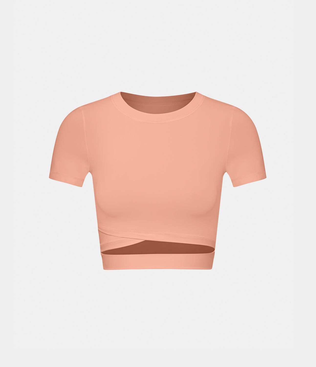 Short Sleeve Cut Out Cropped Yoga Sports Top