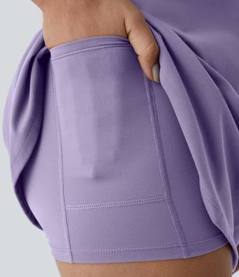 SoftlyZero™ Plush 2-in-1 Pocket Mini Active Dress D-F Cups