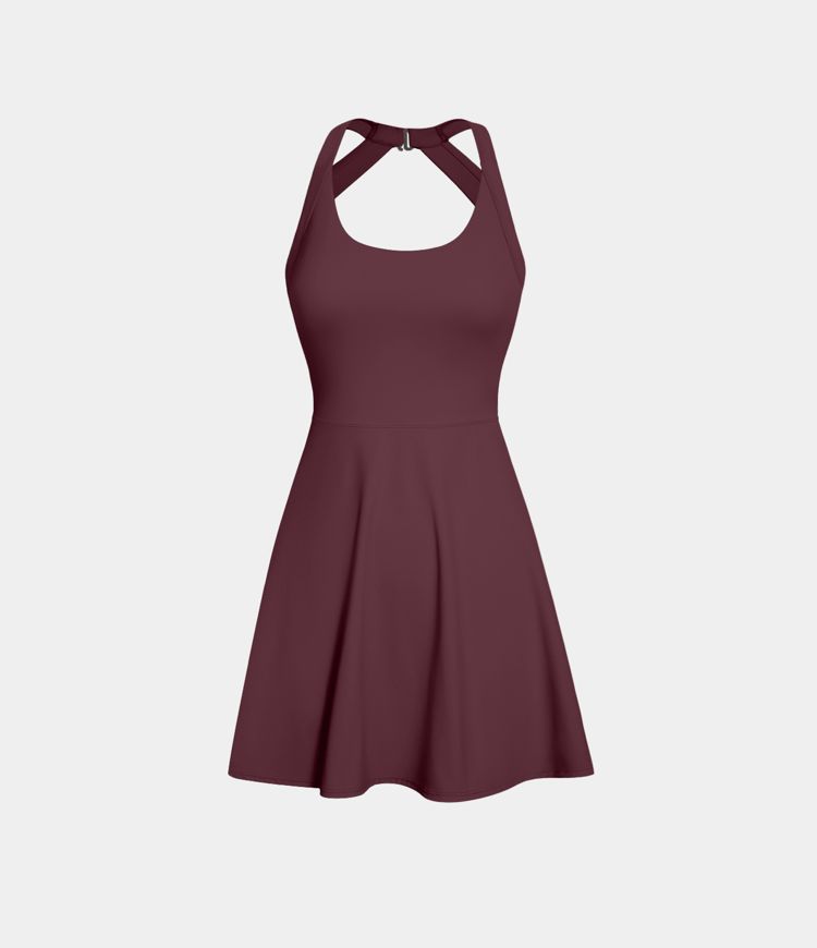 Softlyzero™ Airy Backless Twisted Cool Touch Dance Active Dress-Easy Peezy Edition