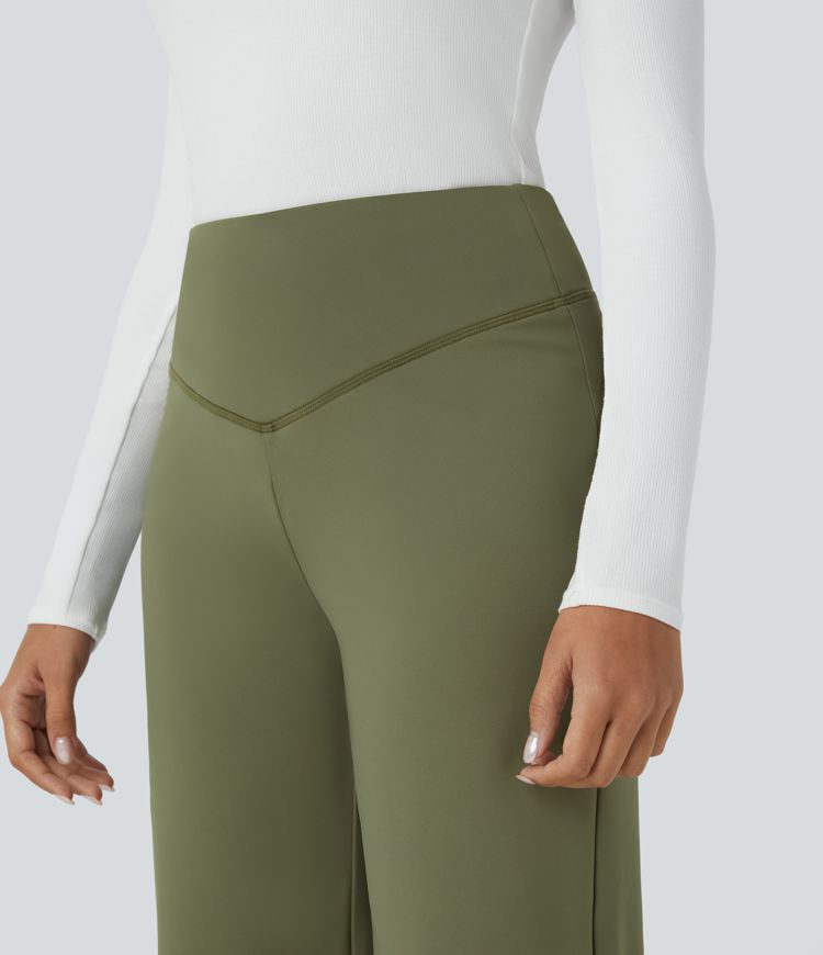 Pantalon décontracté Softlyzero™ thermique taille haute avec poches arrière latérales