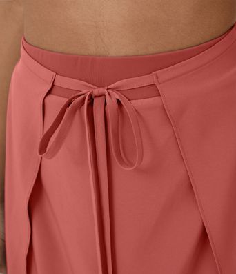 Breezeful™ High Waisted Tie Front Flowy 2-in-1 Maxi Quick Dry Casual Skirt