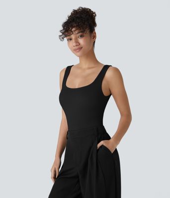 OneForm Seamless Flow Square Neck Casual Smooth Bodysuit