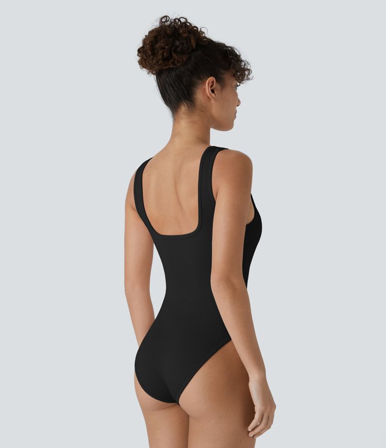 OneForm Seamless Flow Square Neck Casual Smooth Bodysuit