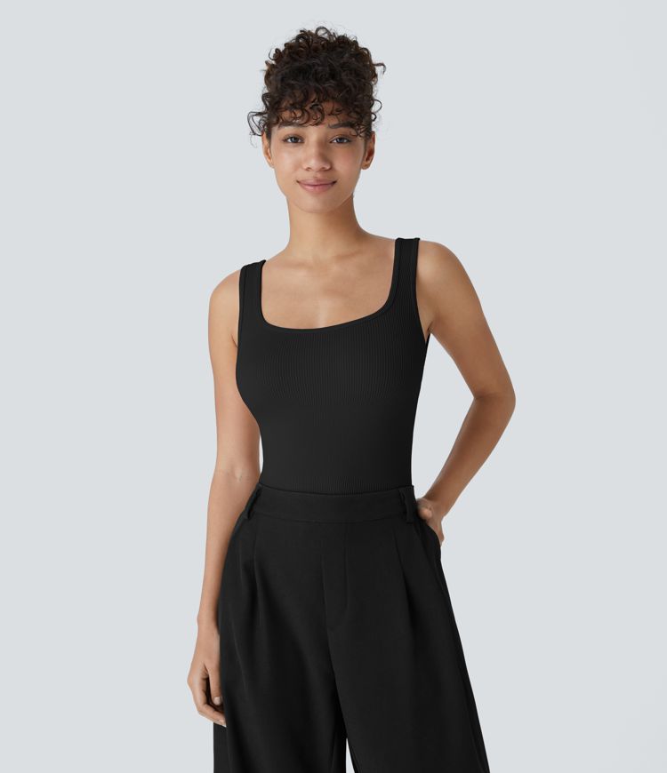 OneForm Seamless Flow Square Neck Casual Smooth Bodysuit