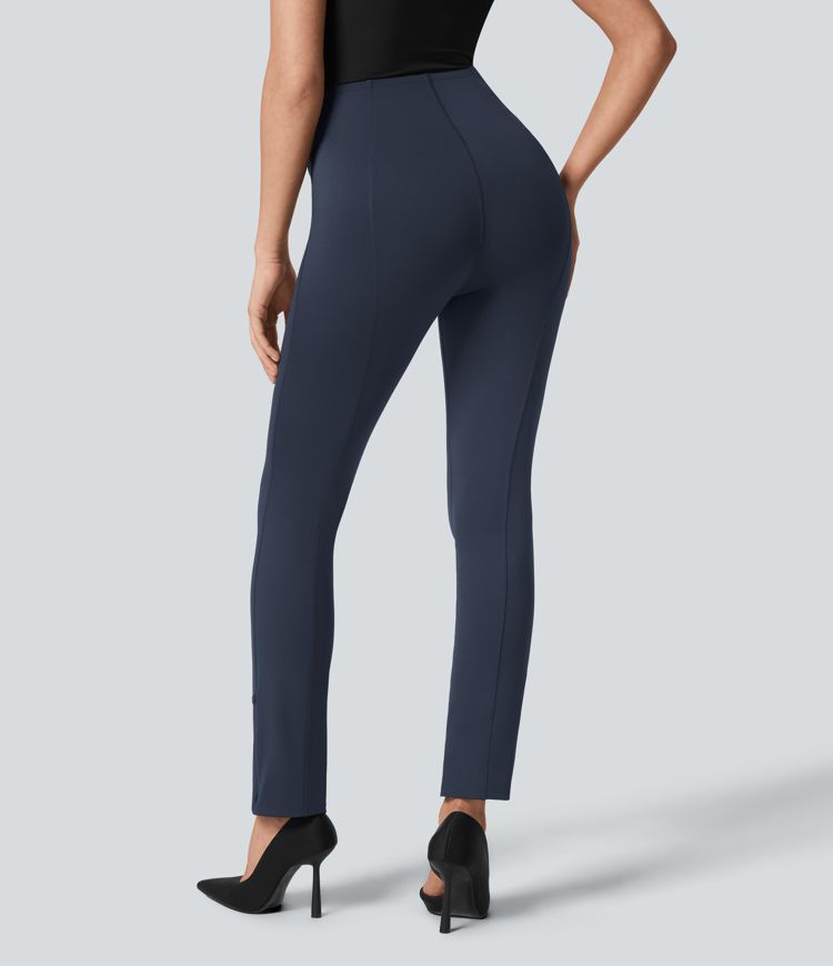 Softlyzero™ Eco High Waisted Tummy Control Adjustable Hem Work 7/8 Pants