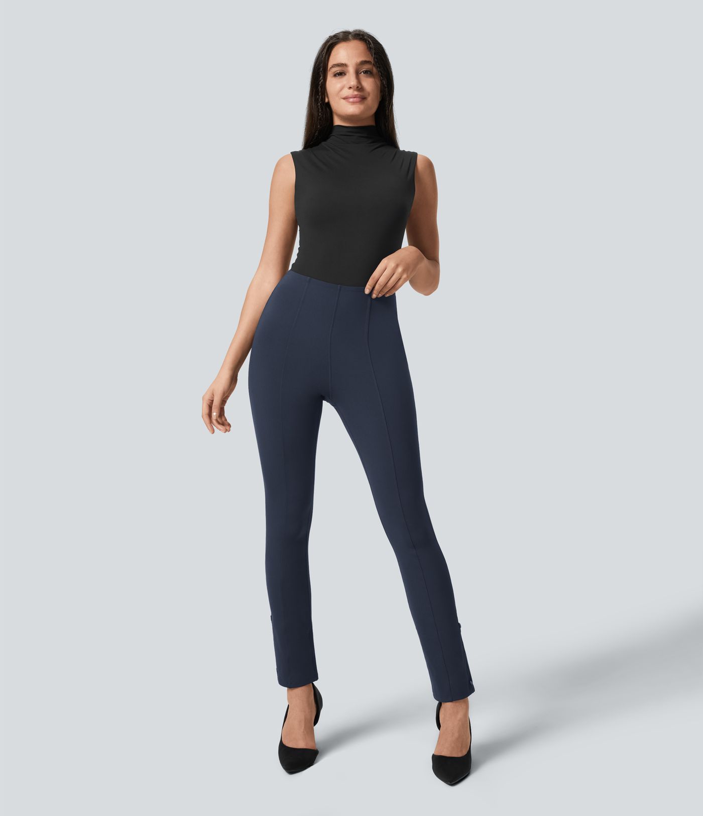 Pantalón Halara Flex™ oficina ajustable control barriga tiro alto 7/8