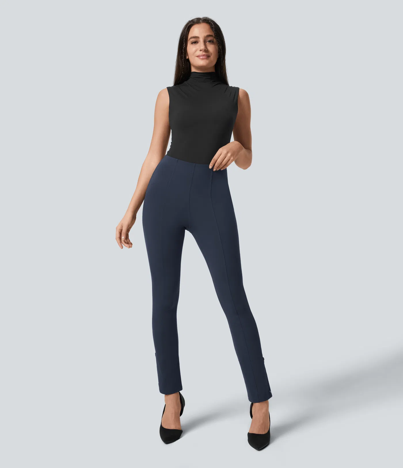 Halara Flex™ High Waisted Tummy Control Adjustable Hem Work 7/8 Pants