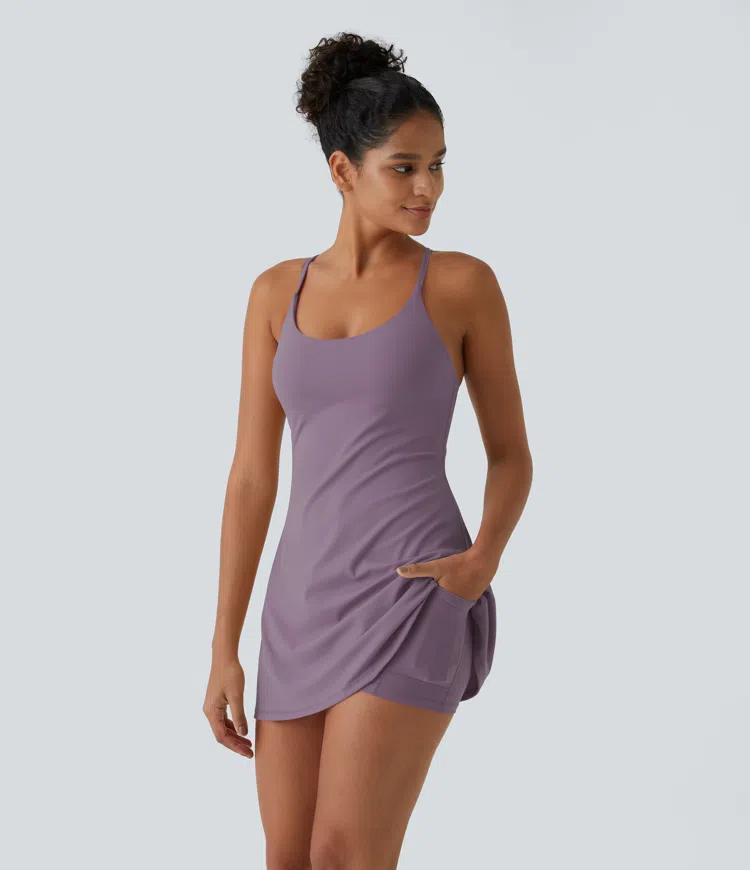 Softlyzero™ Plush Backless Active Dress-Easy Peezy Edition