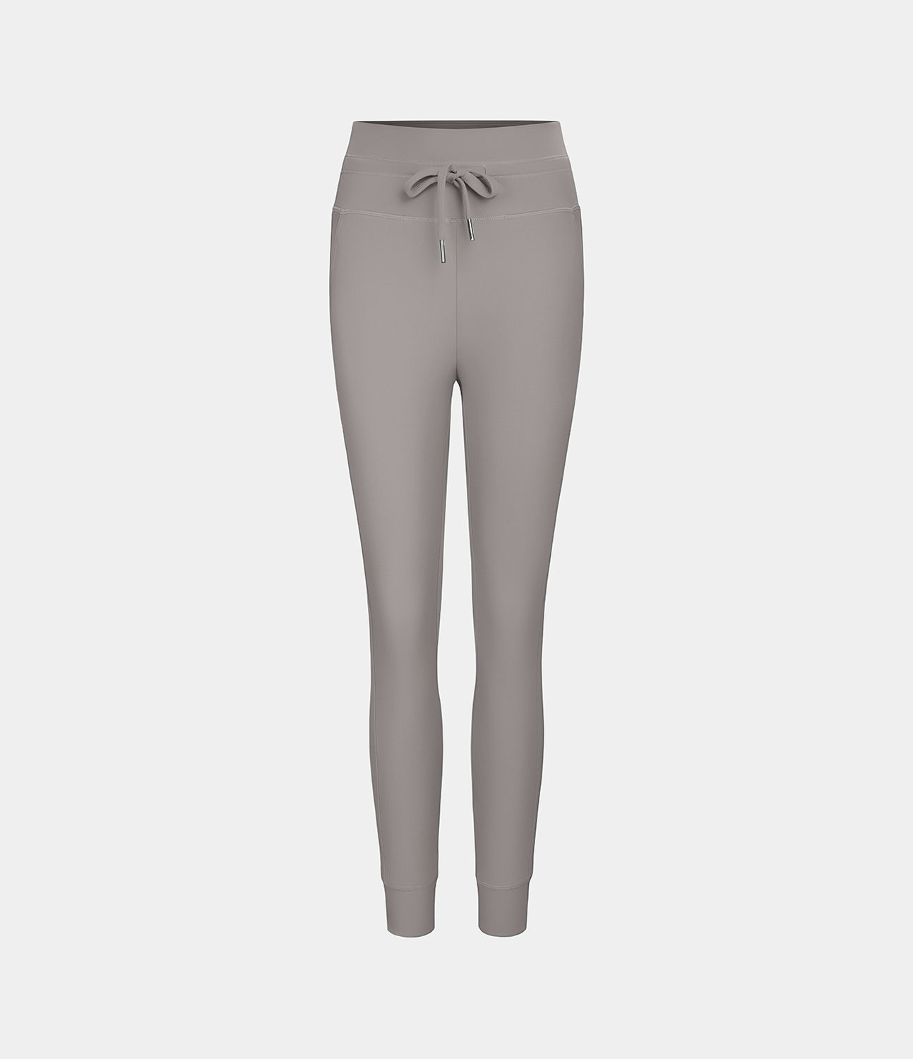 Pantalones Jogger Suaves de Cintura Alta con Cordón y Bolsillos Lisos SoftlyZero™