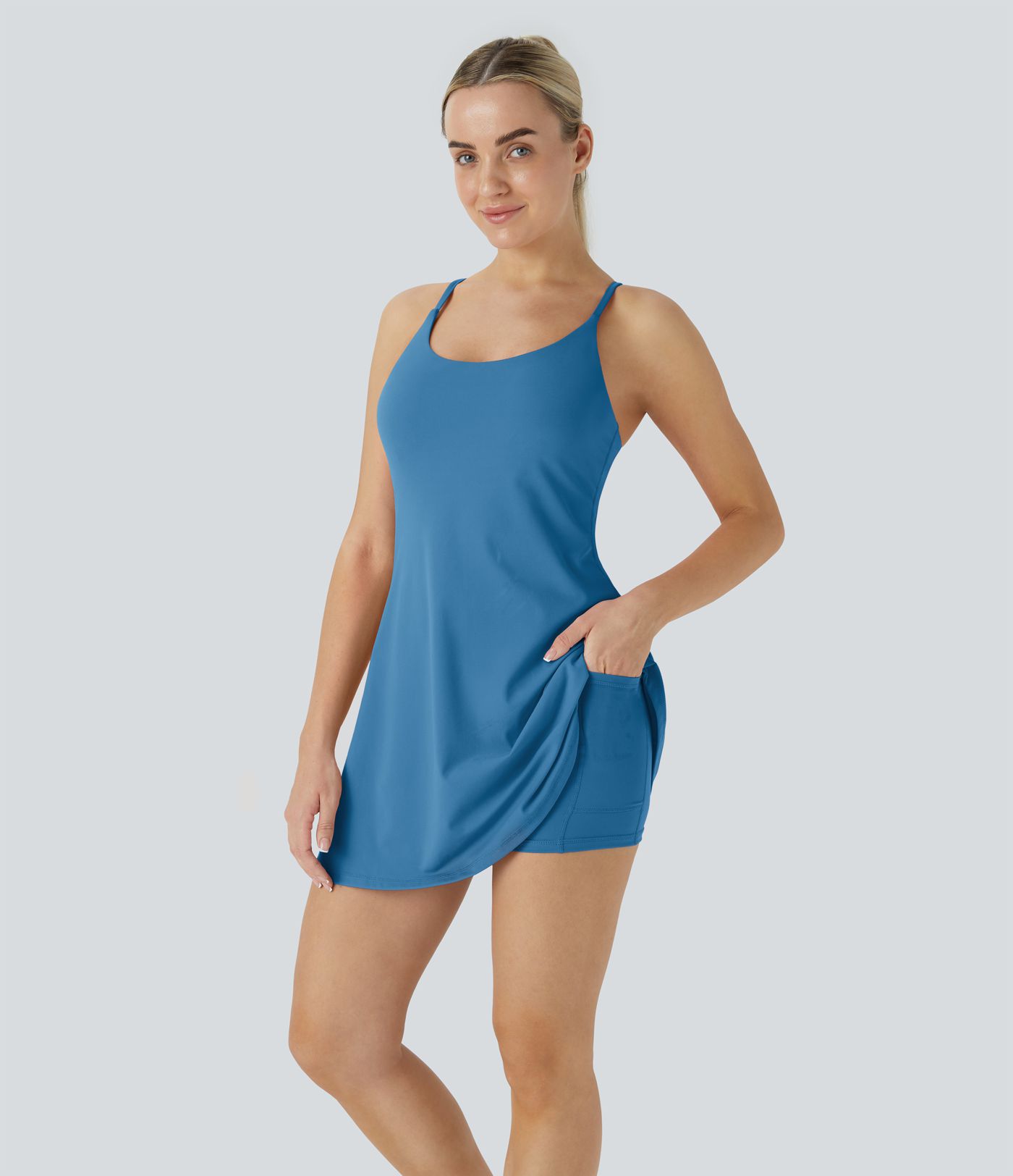 SoftlyZero™ Plush Backless Active Dress