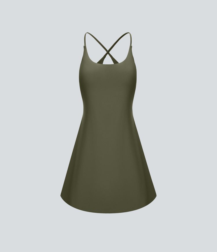 SoftlyZero™ Plush Backless Active Dress