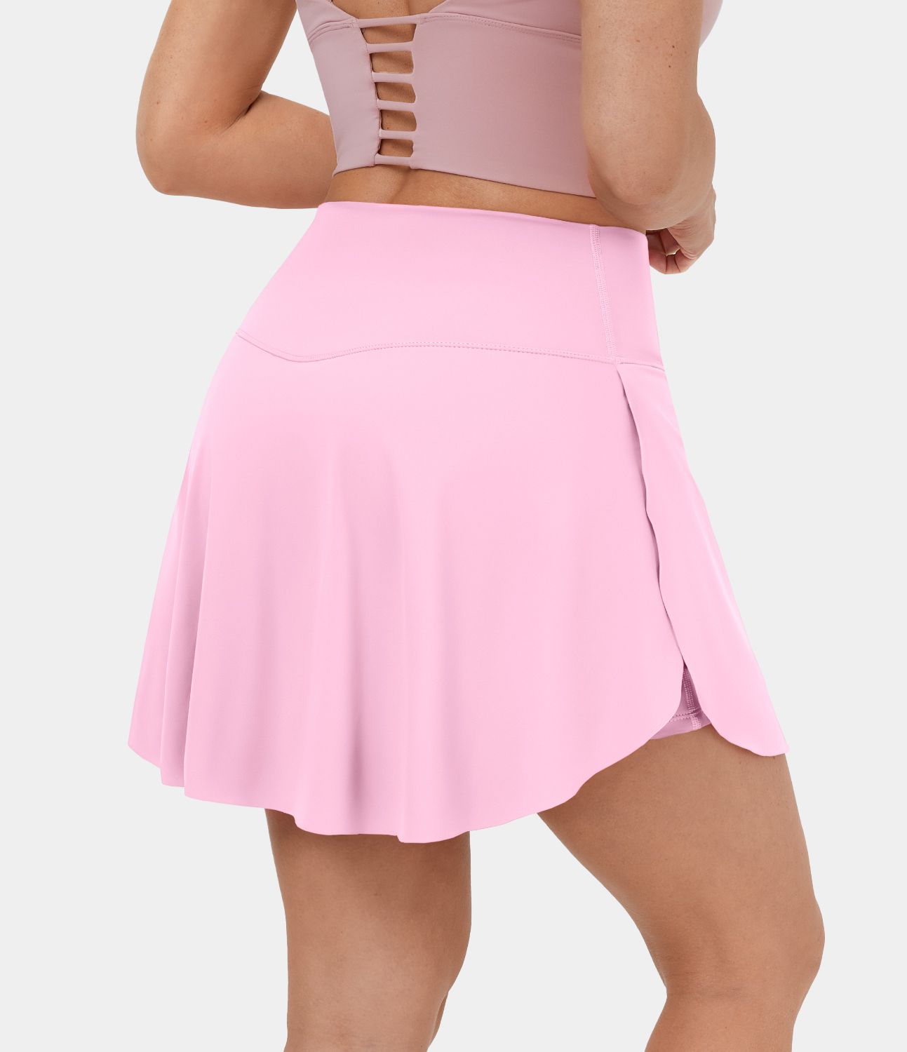 Softlyzero™ Airy Crossover Side Pocket 2-in-1 Cool Touch Tennis Skirt- Lucid-Long Version