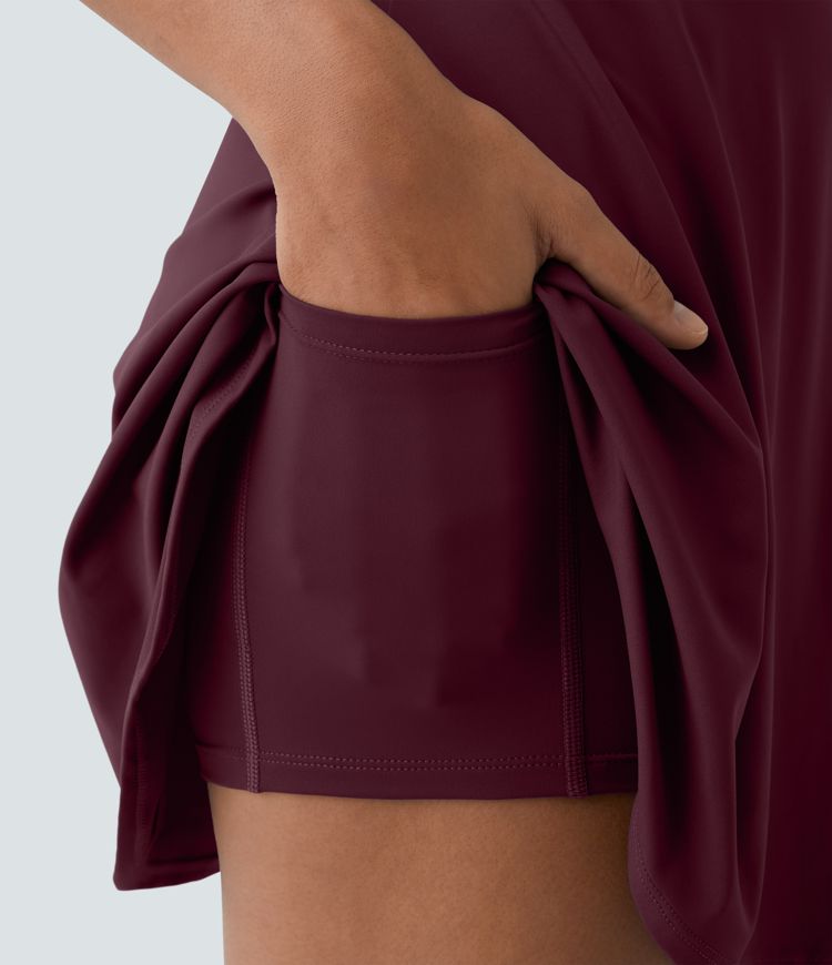 Flare Mini Dance Active Dress-Longer Length