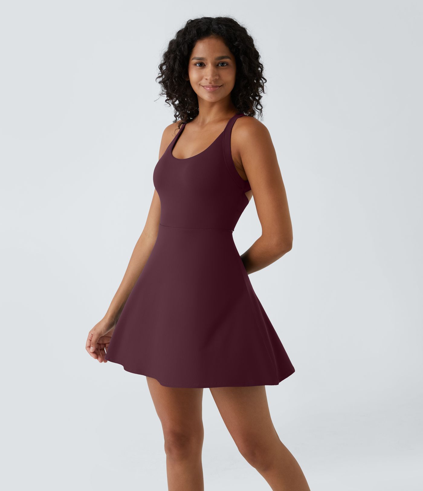 Flare Mini Dance Active Dress-Longer Length