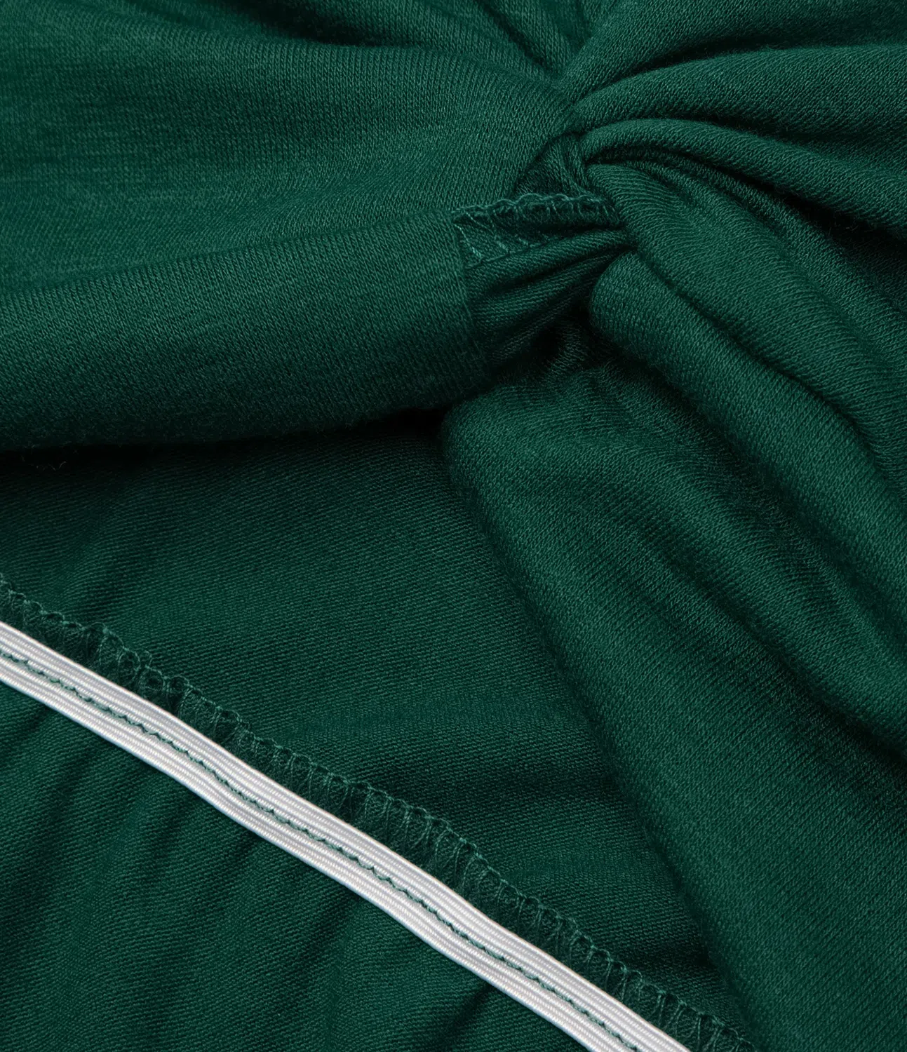 Vestido midi ajustado cuello redondo corte torcido cordón fruncido dobladillo dividido