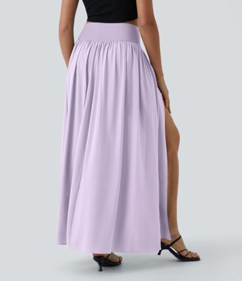 Breezeful™ High Waisted Split 2-in-1 Flowy Quick Dry Maxi Casual Skirt