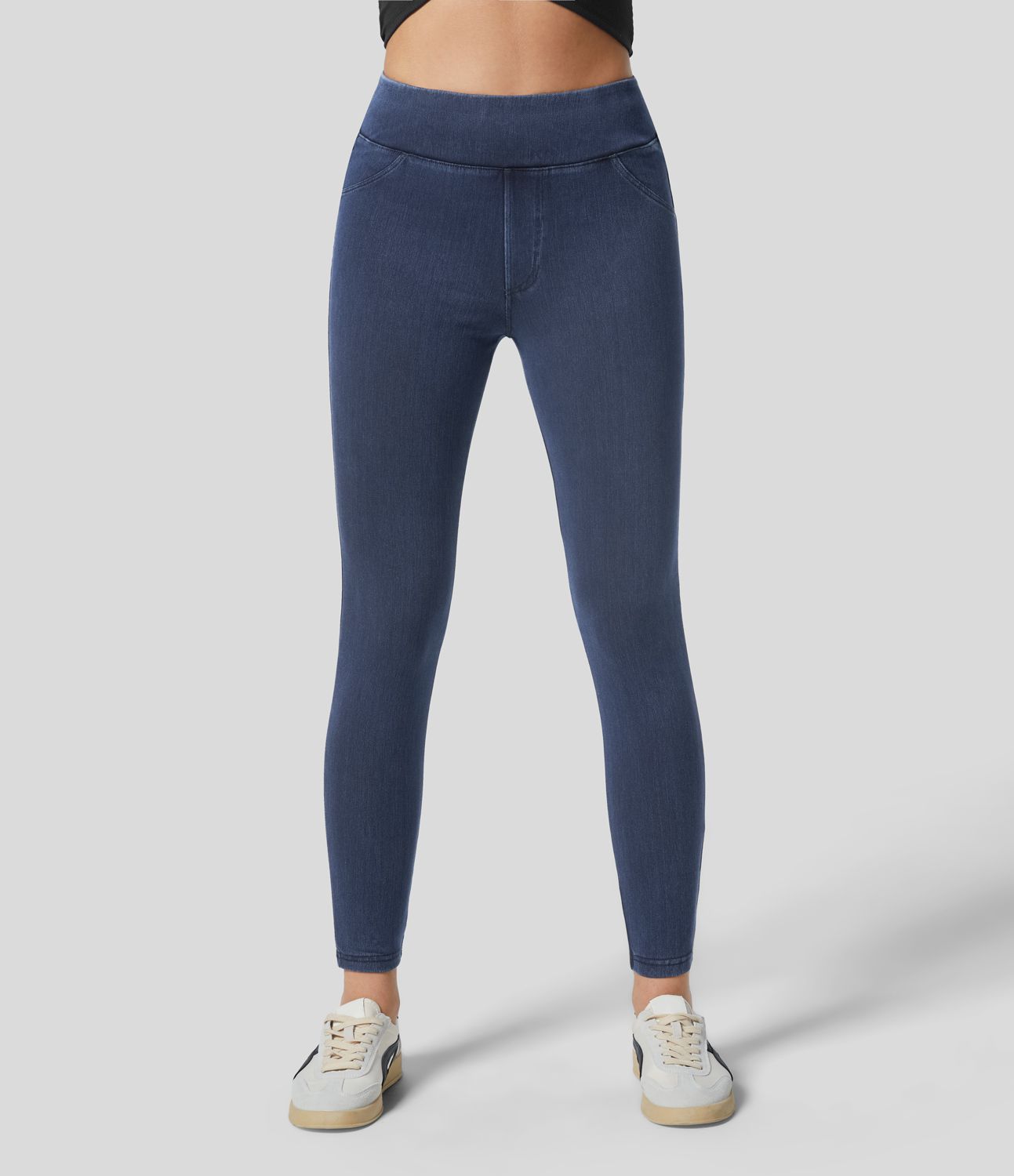 Legging en denim taille haute Halara Flex™ Denim Heat avec poches