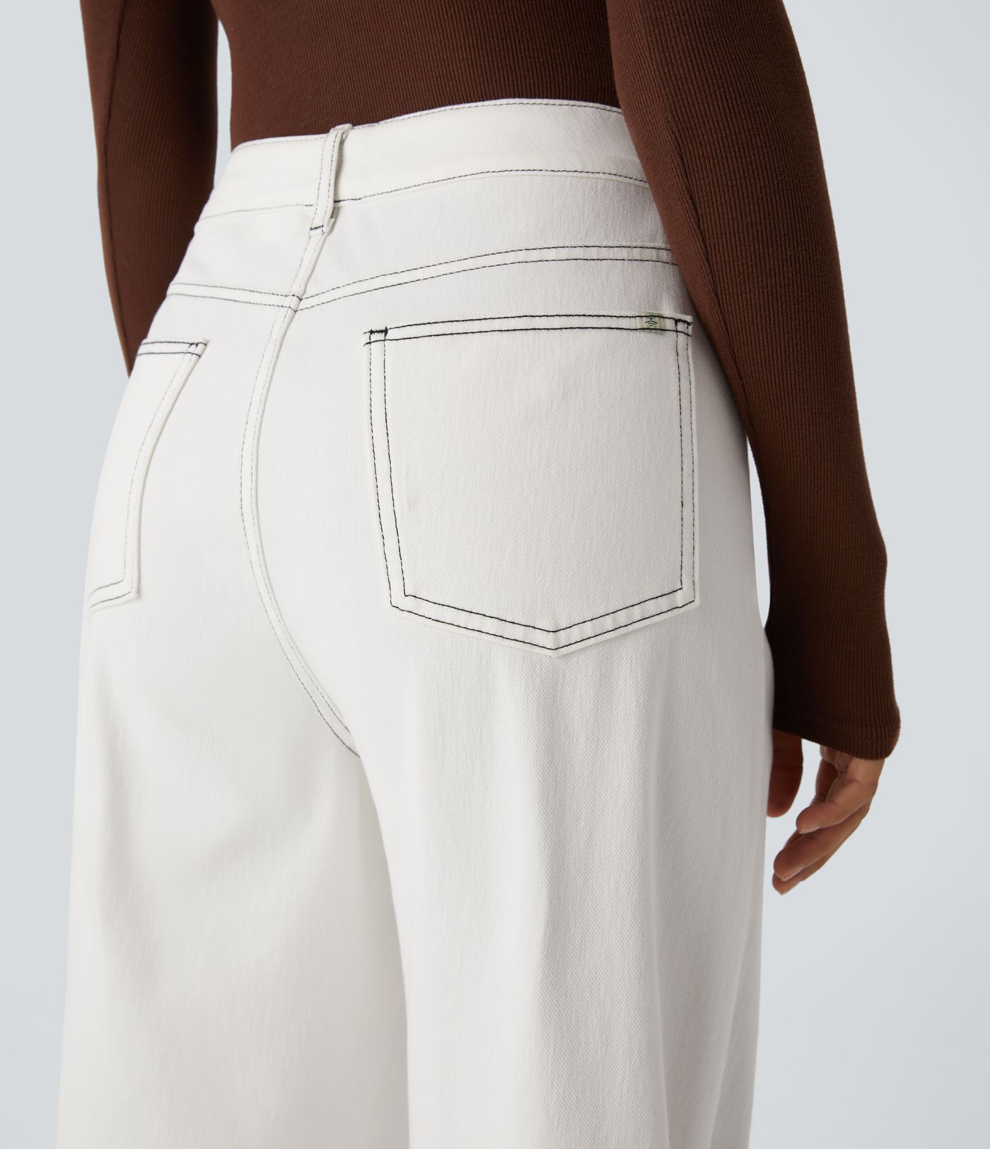 Jeans Halara Flex™ Denim tiro alto pierna recta elástico múltiple bolsillo