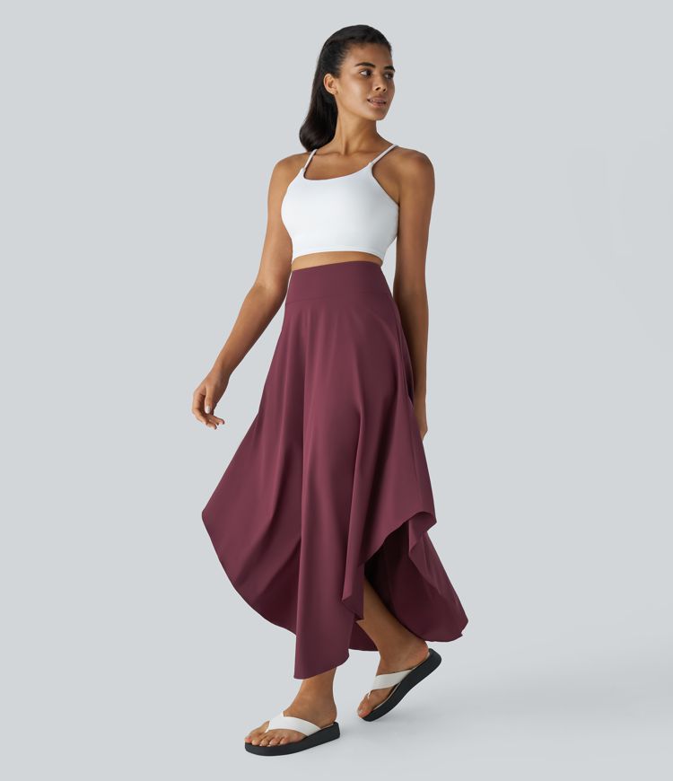 Breezeful™ High Waisted Flowy Quick Dry Maxi Casual Skirt