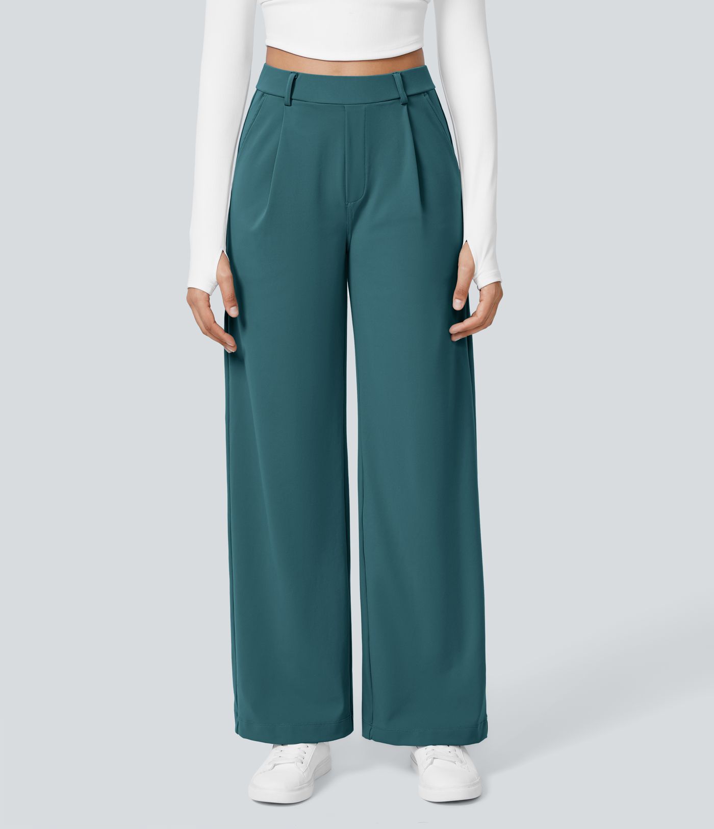 Halara Flex™ DayStretch High Waisted Pocket Straight Leg Work Pants