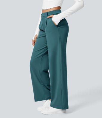 Halara Flex™ DayStretch High Waisted Pocket Straight Leg Work Pants