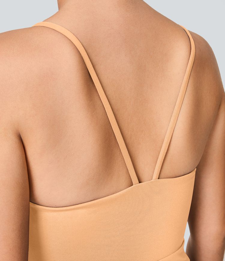 Breezeful™ Combinaison Dos Nu Poche Zippée Invisible Sur le Côté Jambe Large Séchage Rapide