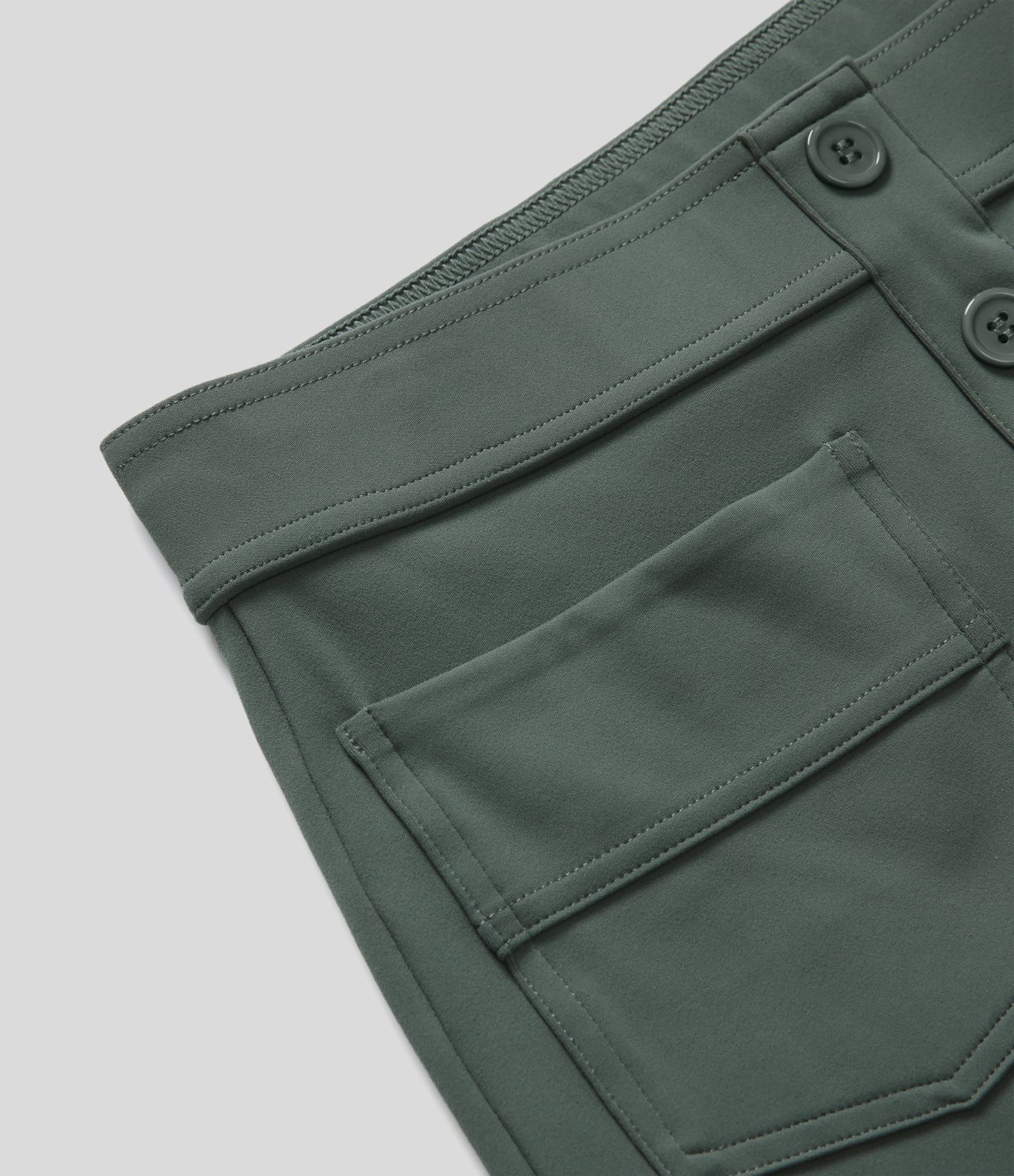 High Waisted with Pockets Straight Leg Stretchy Casual Pants