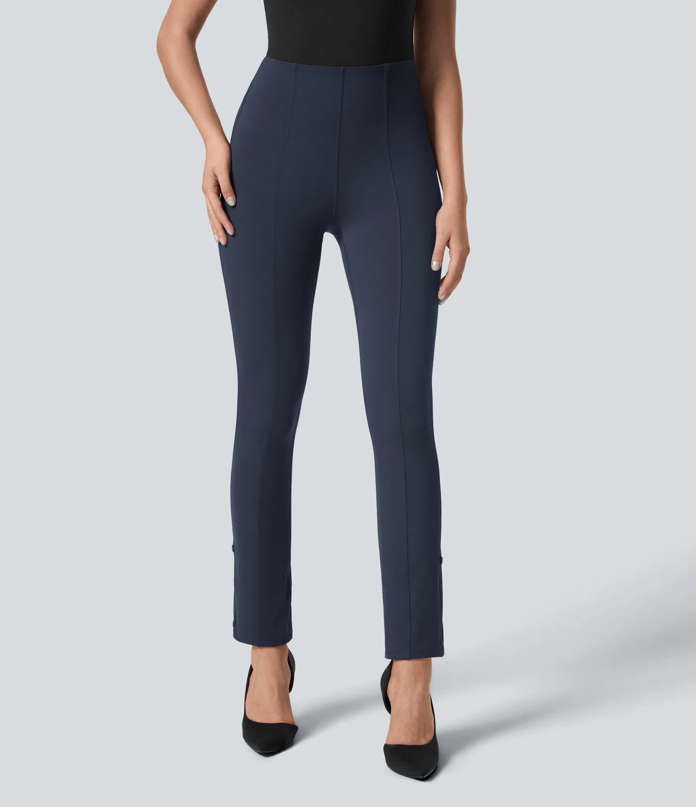 Halara Flex™ High Waisted Tummy Control Adjustable Hem Work 7/8 Pants