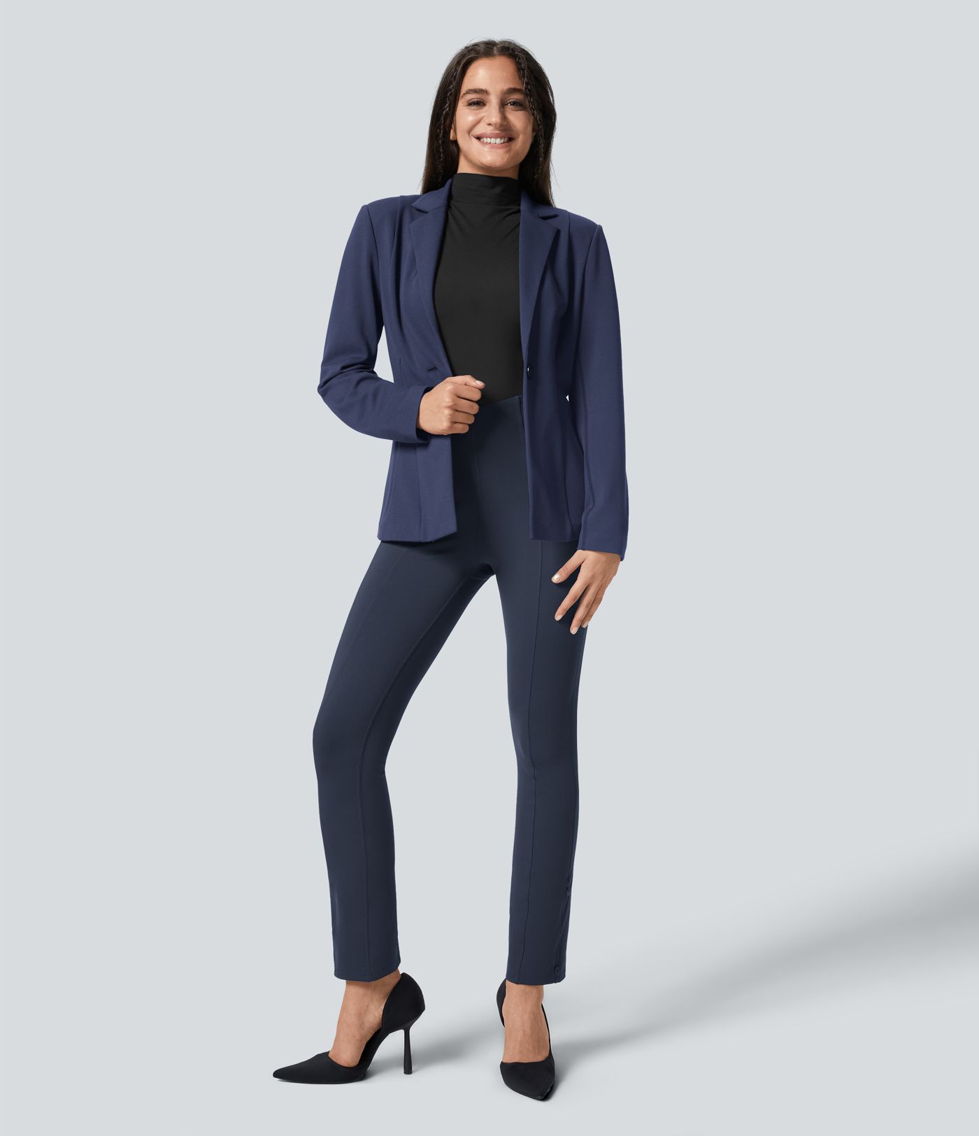 Pantalón Halara Flex™ oficina ajustable control barriga tiro alto 7/8