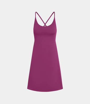 SoftlyZero™ Plush 2-in-1 Pocket Mini Active Dress D-F Cups