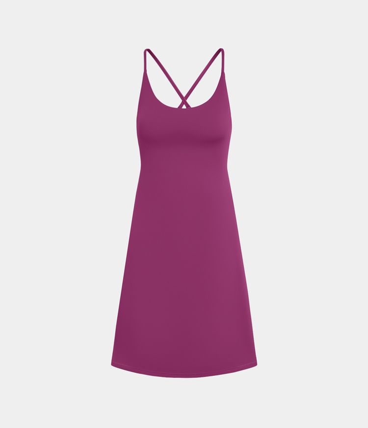 SoftlyZero™ Plush 2-in-1 Pocket Mini Active Dress D-F Cups