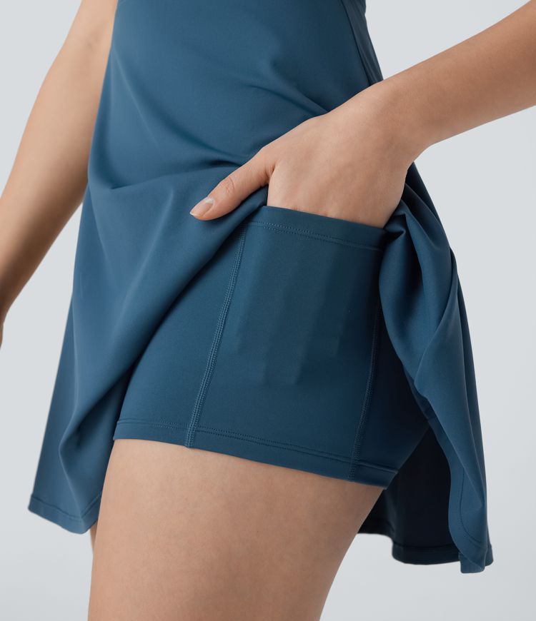 SoftlyZero™ Airy Molded Cups Cool Touch Dance Active Dress-Easy Peezy Edition