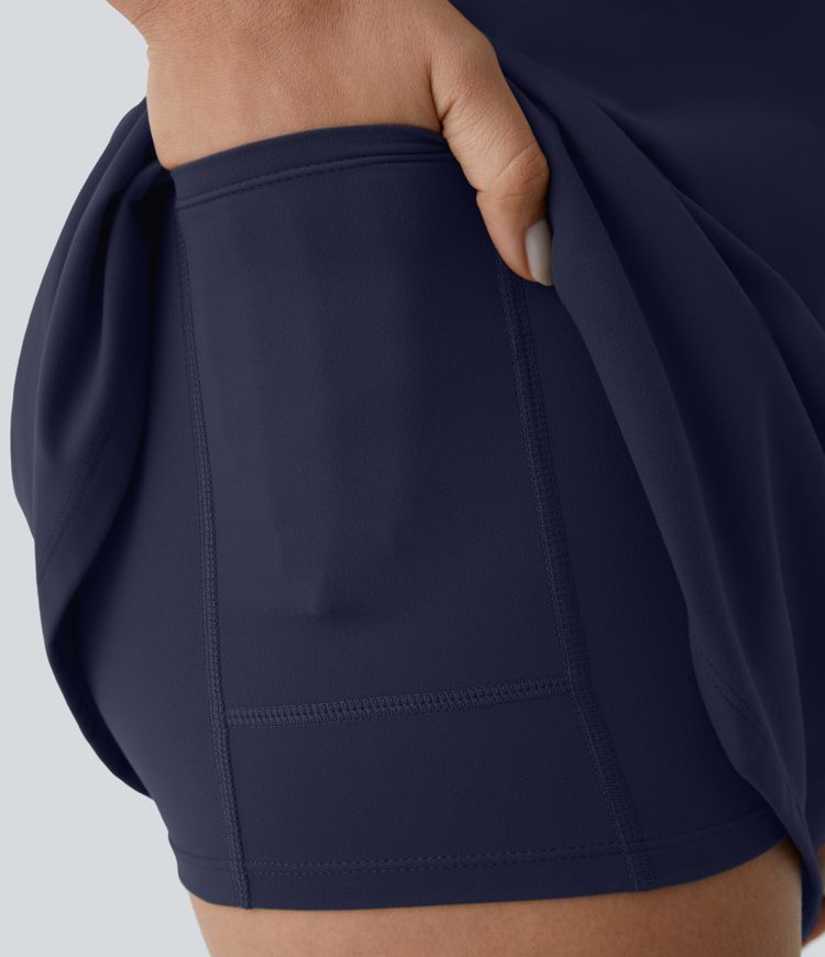 SoftlyZero™ Plush 2-in-1 Pocket Mini Active Dress D-F Cups