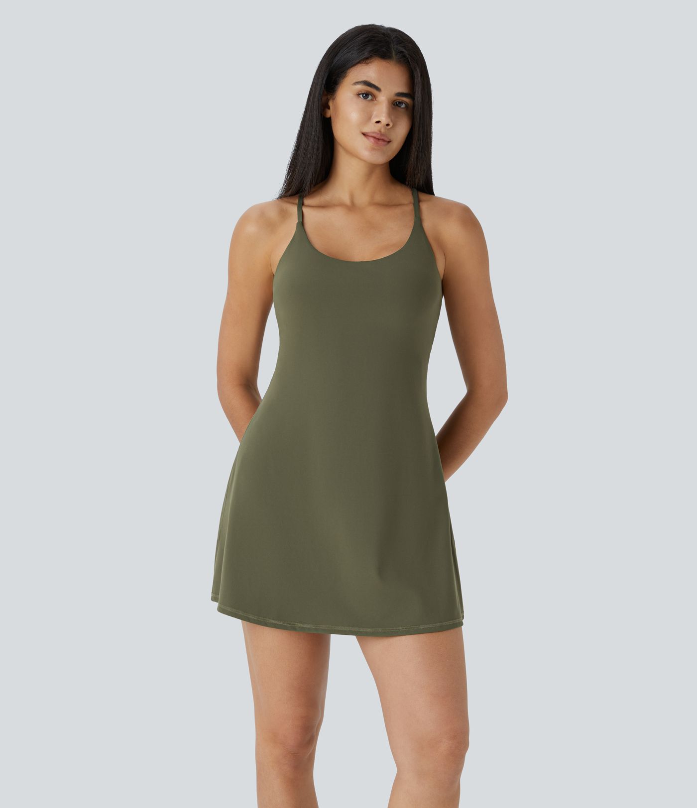 SoftlyZero™ Plush Backless Active Dress