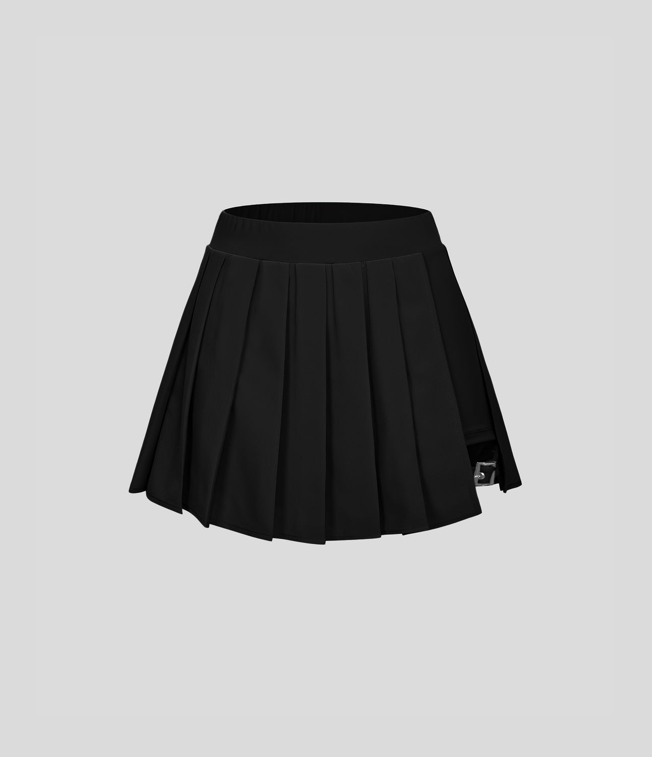 Breezeful™ High Waisted Pleated 2-in-1 Side Pocket Adjustable Buckle Micro Mini Quick Dry Casual Skort