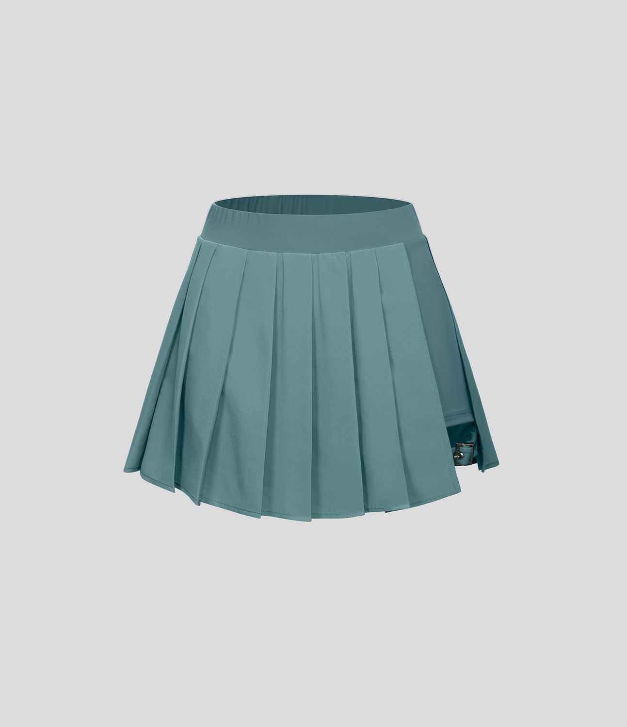 Breezeful™ High Waisted Pleated 2-in-1 Pocket Adjustable Buckle Micro Mini Quick Dry Casual Skirt