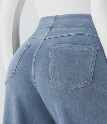 I jeans Halara Flex™ sono realizzati con una lavorazione di alta qualità, con molteplici tagli, ampia pelle scamosciata, vestibilità lunga, elasticizzata e slim fit.