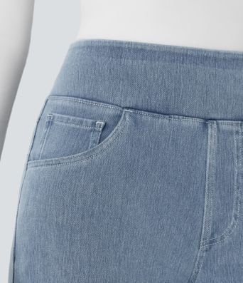 I jeans Halara Flex™ sono realizzati con una lavorazione di alta qualità, con molteplici tagli, ampia pelle scamosciata, vestibilità lunga, elasticizzata e slim fit.