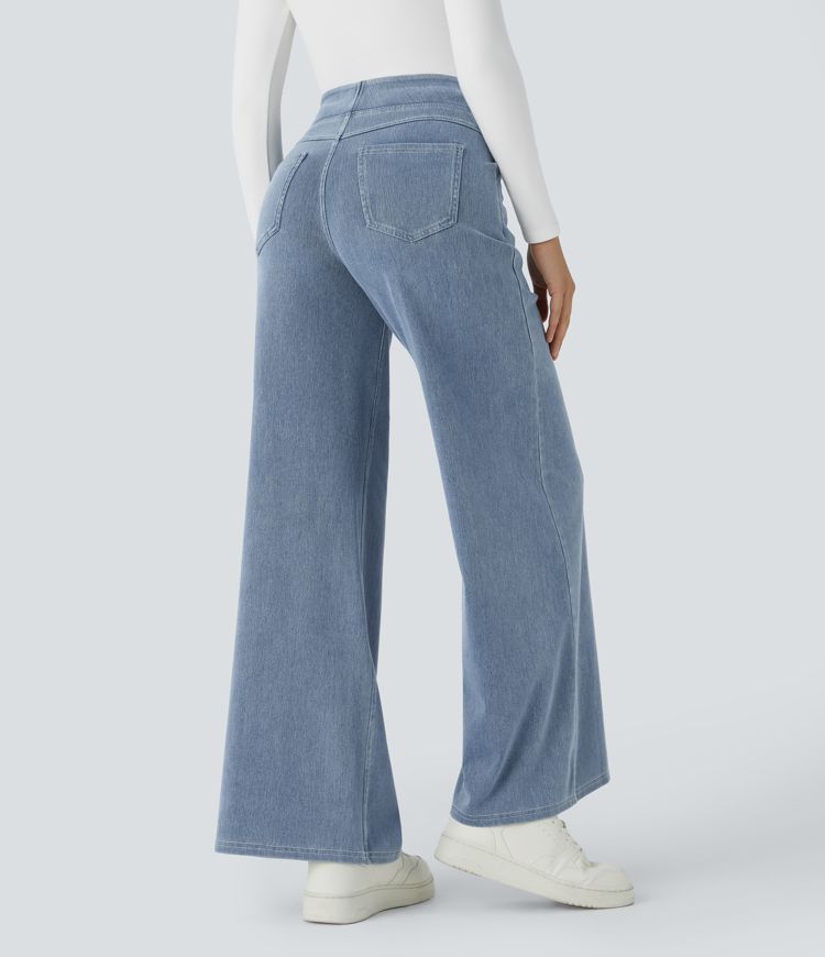 I jeans Halara Flex™ sono realizzati con una lavorazione di alta qualità, con molteplici tagli, ampia pelle scamosciata, vestibilità lunga, elasticizzata e slim fit.