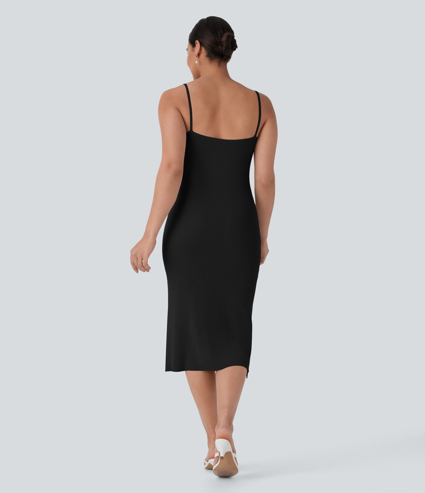 Bodycon Midi Slip Sweater Dress